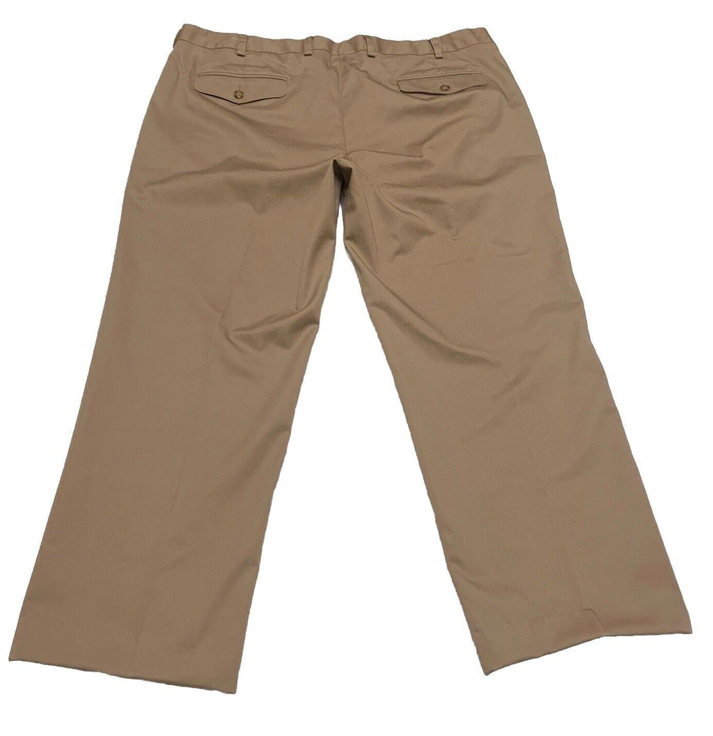 Pantalones de vestir LL Bean Chinos para hombre talla 42 ancho color caqui oscuro