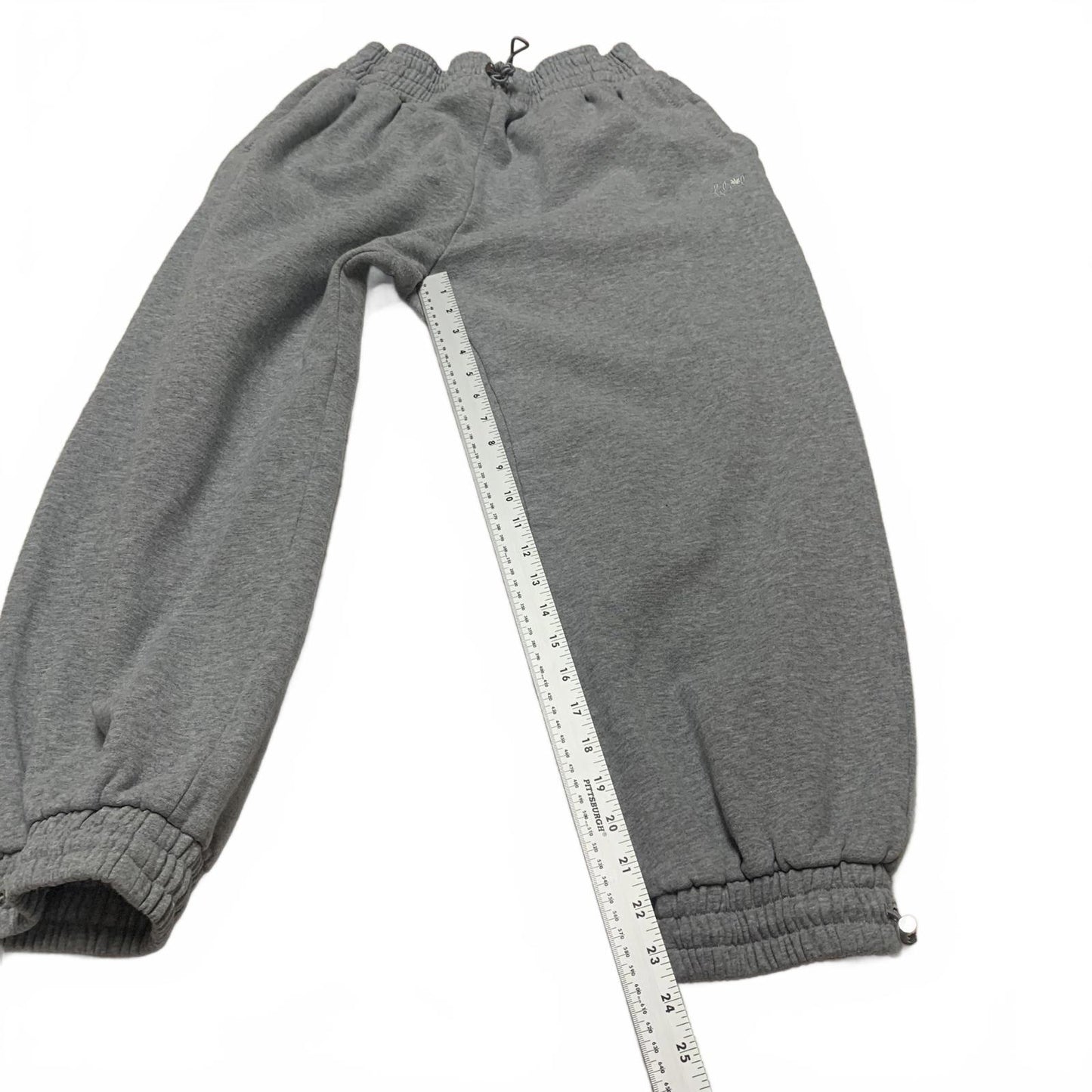 For Love & Lemons Womens Size Large Gray Cropped Jogger Pants