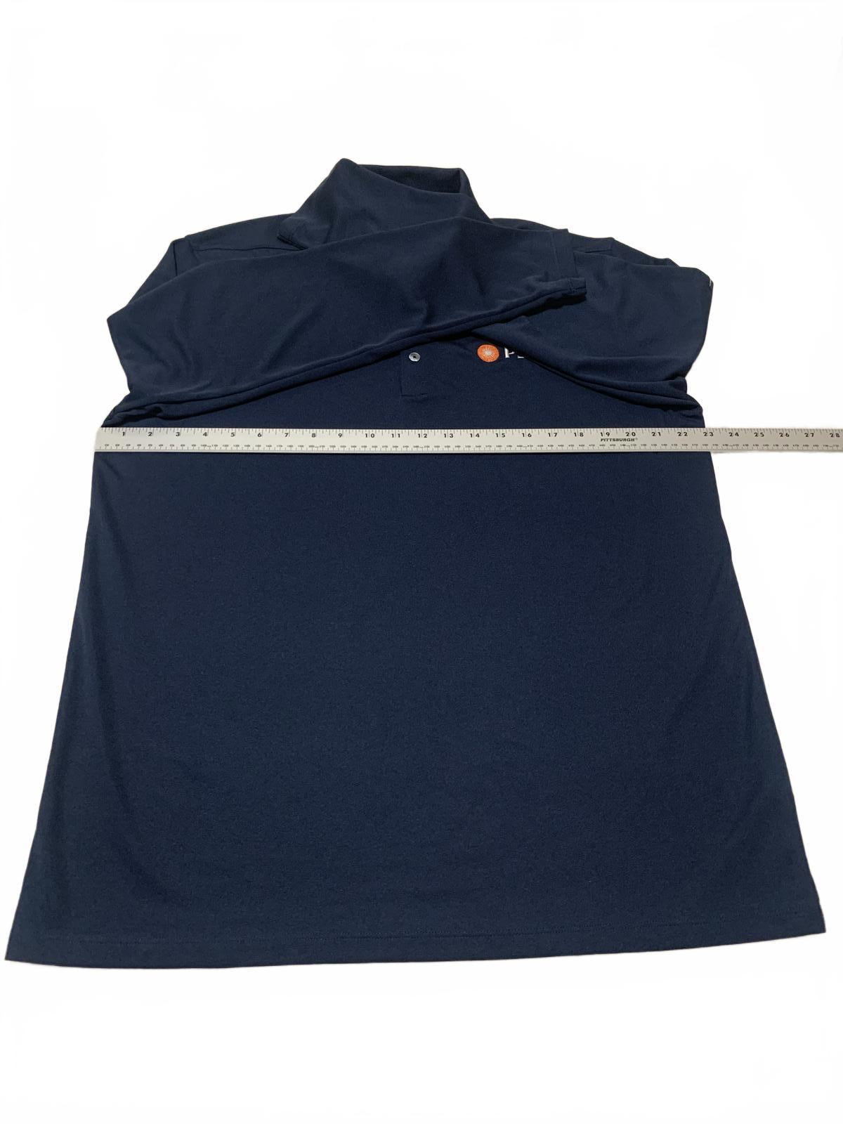 Polo Nike de manga larga azul marino para hombre, talla L, con logotipo corporativo de PSEG