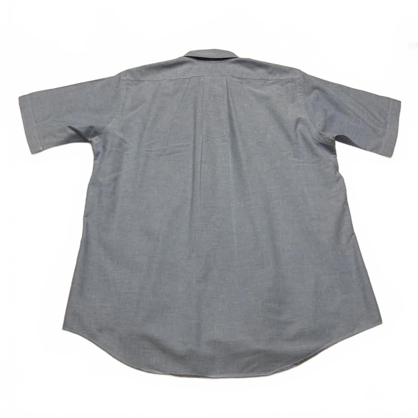 Camisa azul claro de manga corta con botones para hombre de LL Bean, talla 16/grande