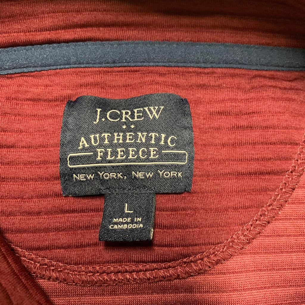 Chaqueta polar auténtica color burdeos de J.Crew, talla grande para hombre