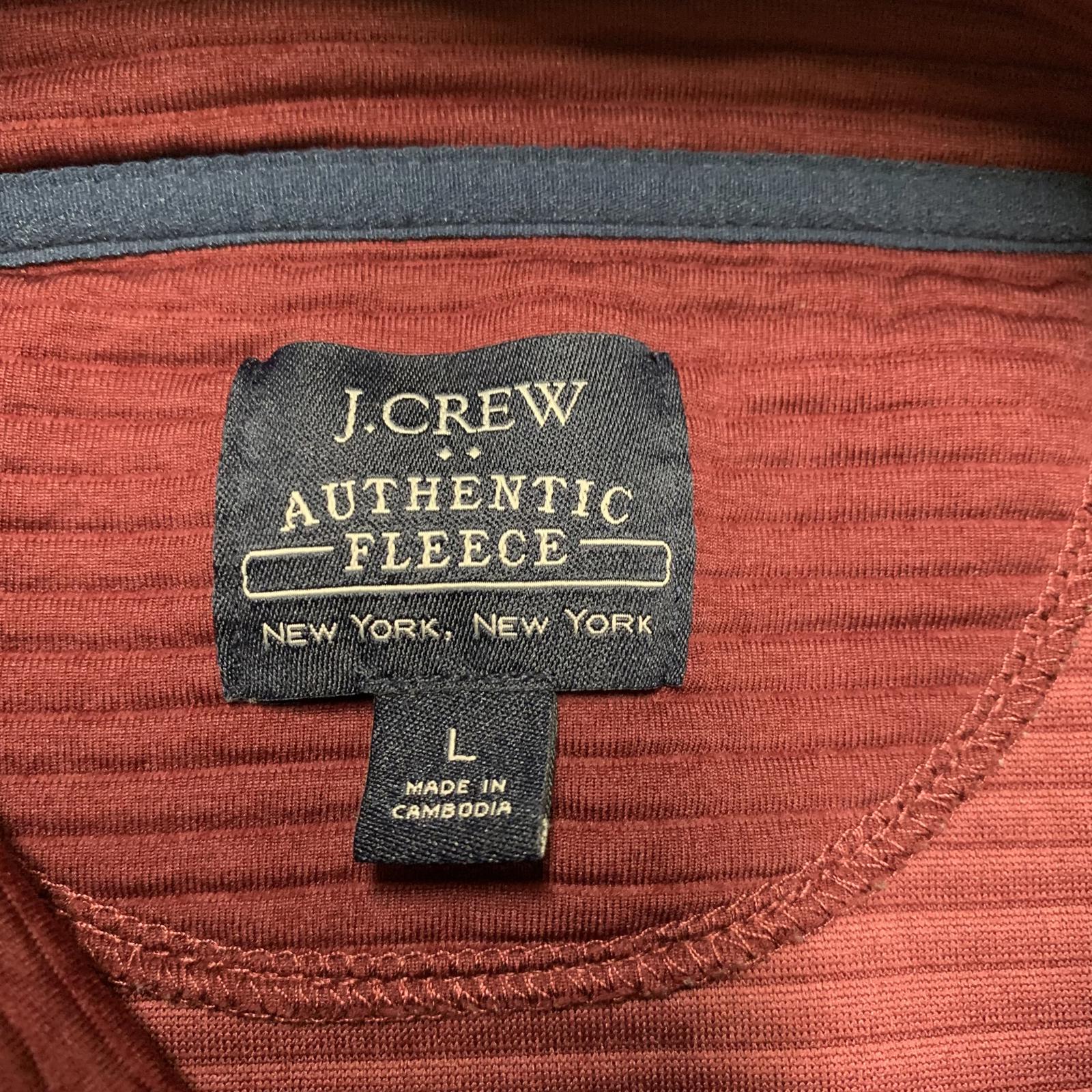 Chaqueta polar auténtica color burdeos de J.Crew, talla grande para hombre