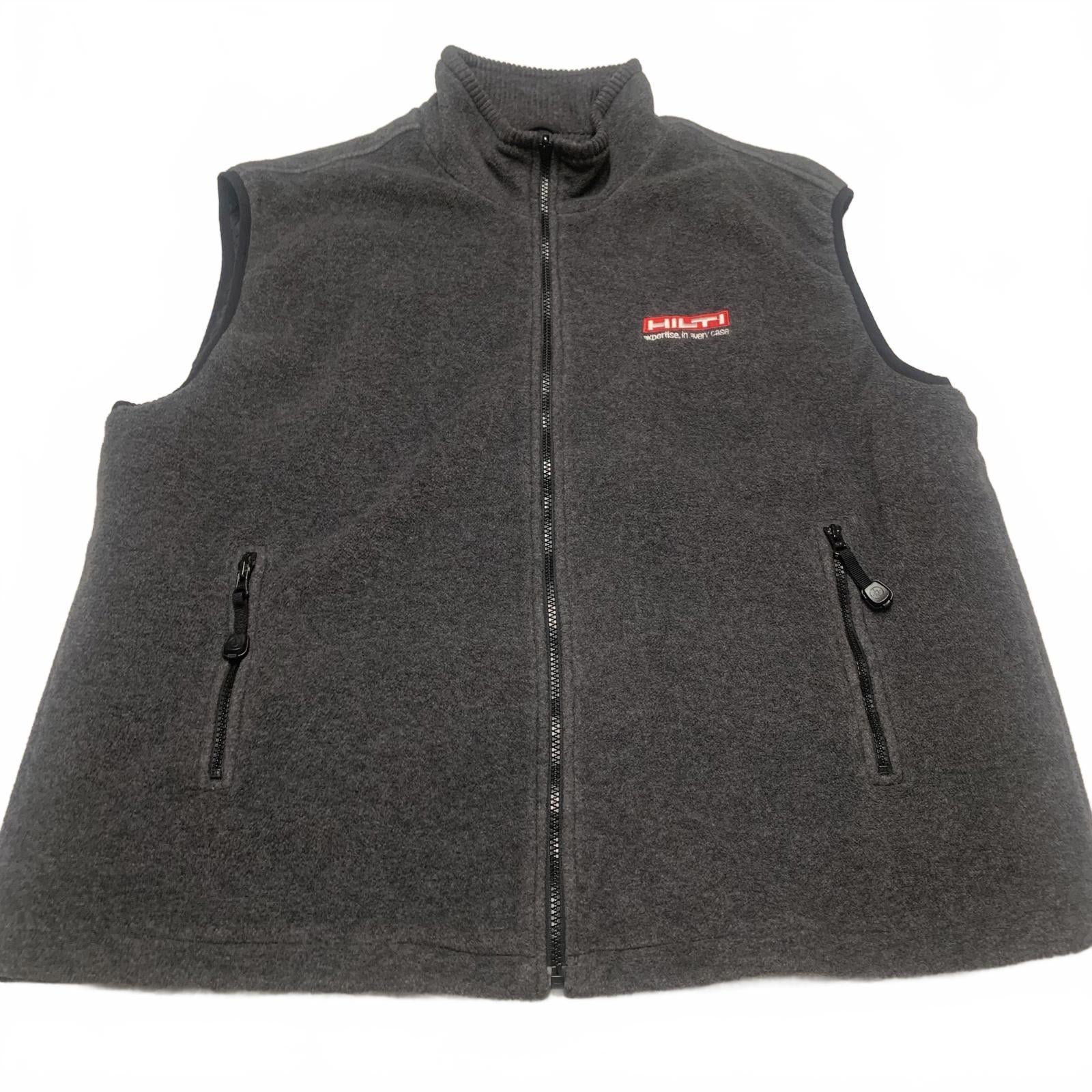 Chaleco polar Hilti gris extragrande para hombre de North End All Climate Wear