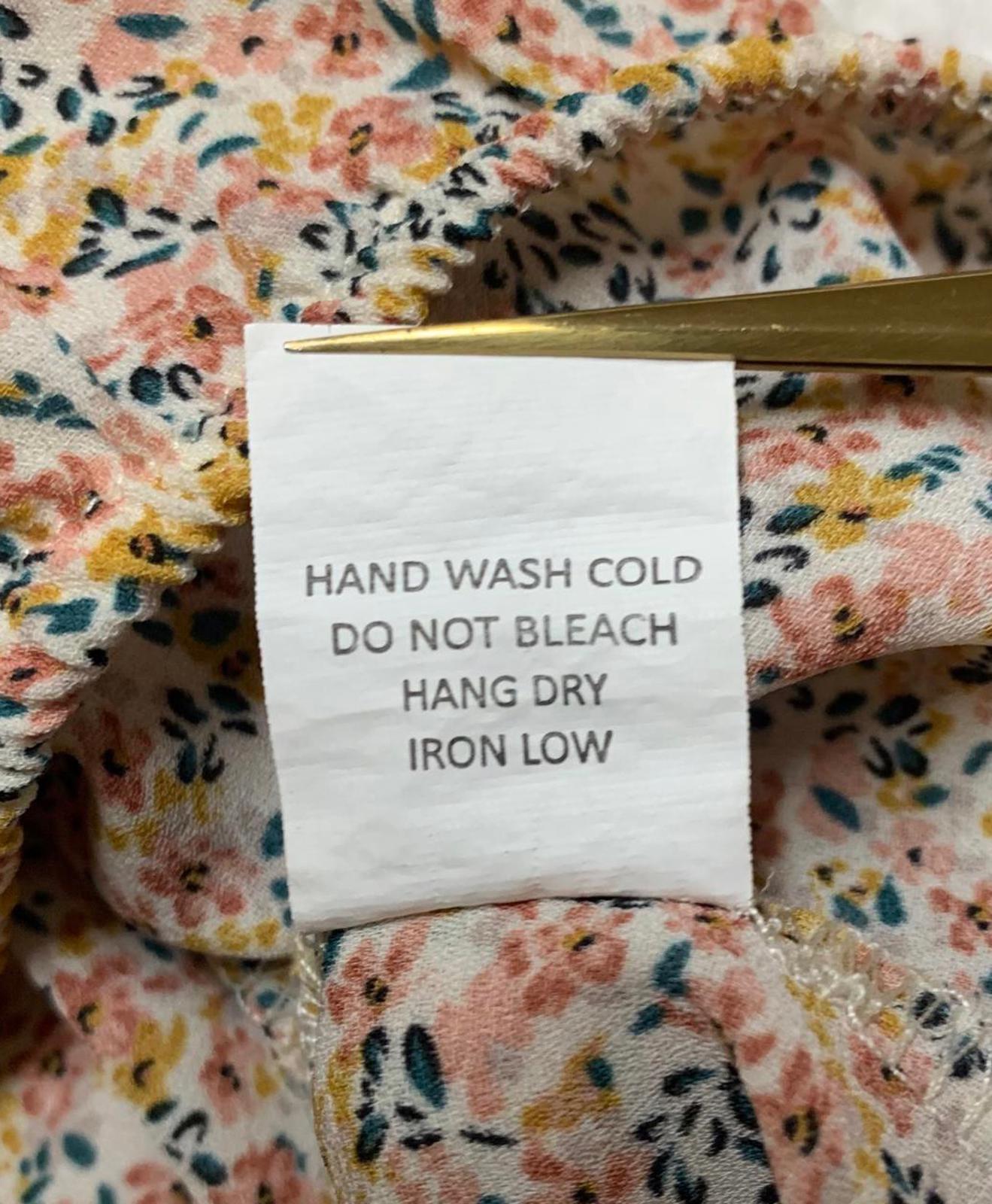 Blusa sin mangas con estampado floral y detalle de lazo en el cuello de Sienna Sky Teen Size XS