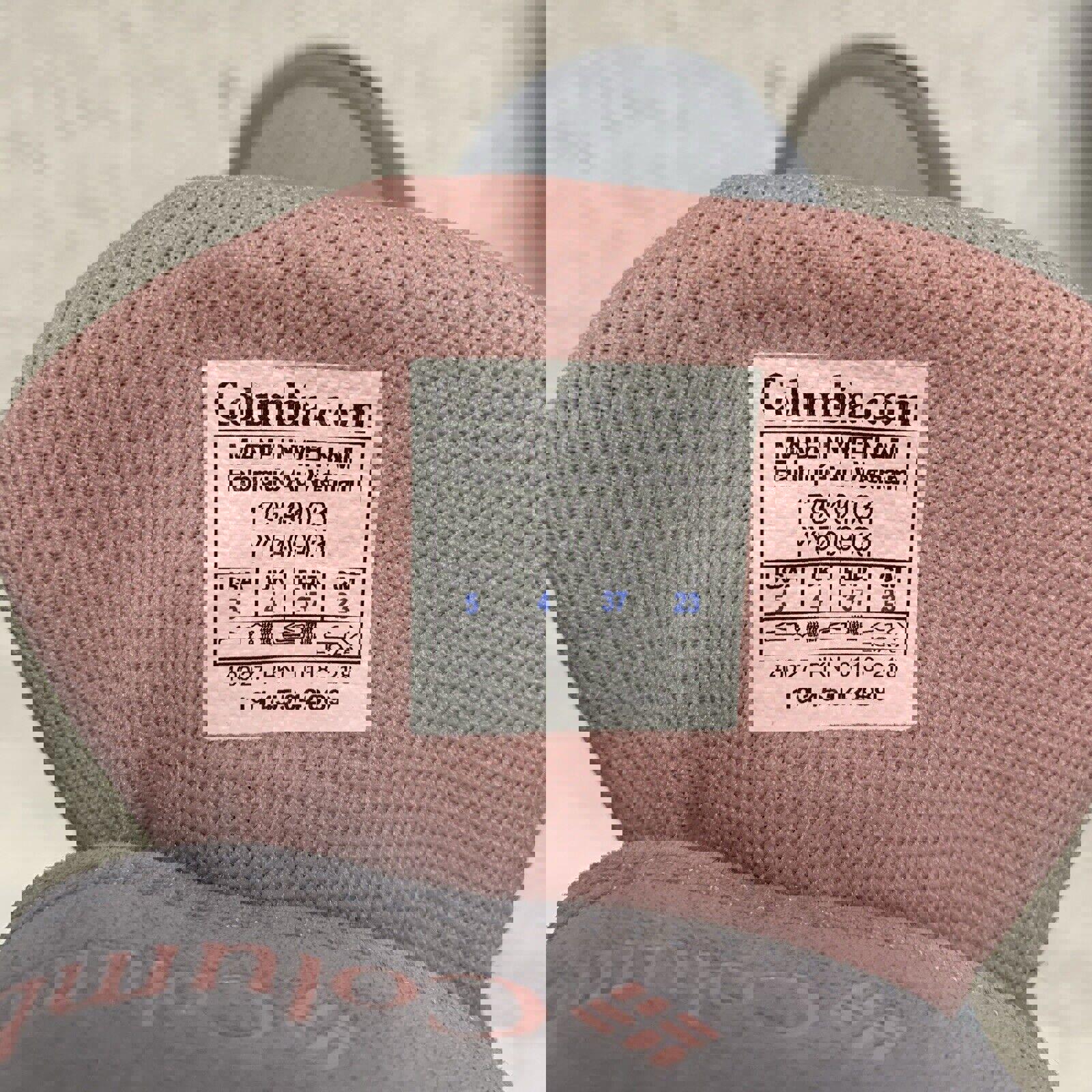 Botas de nieve Columbia para jóvenes, talla 5, impermeables, de invierno, Omni-Grip, gris y rosa