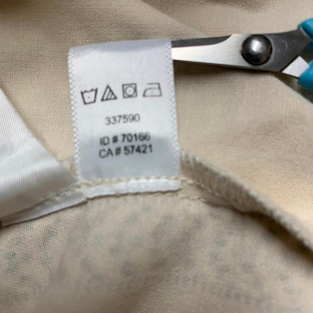 Pantalones cortos LOFT de rayas verticales beige neutro para mujer, talla 2, talla 30,5, India