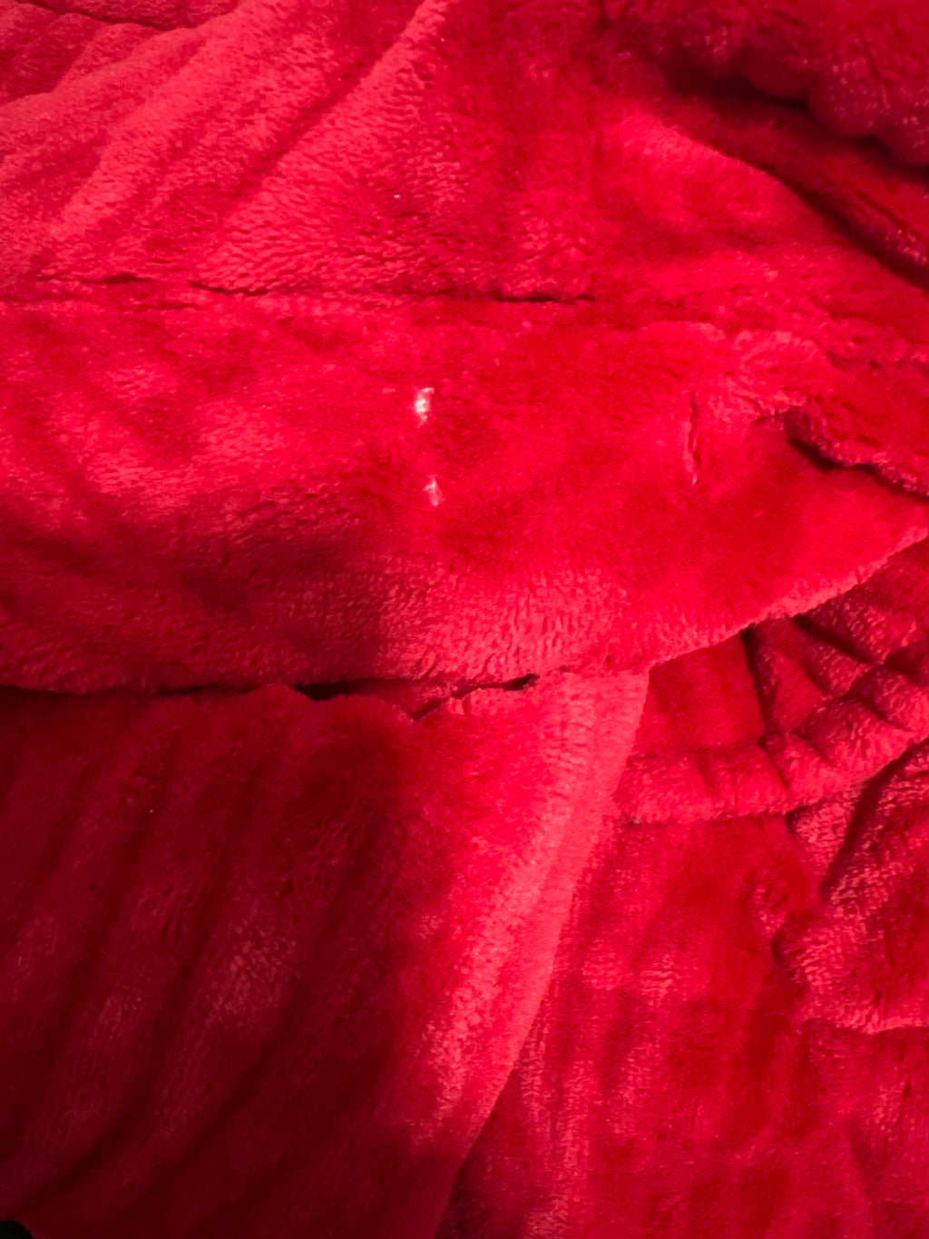 Bata de polar roja Charter Club Intimates para mujer, talla M/L