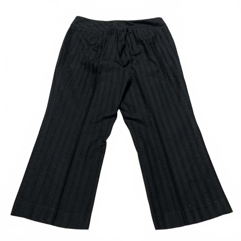 Pantalones cortos a rayas negros Ann Taylor para mujer, talla 10P o 12P, ancho 30 x 22