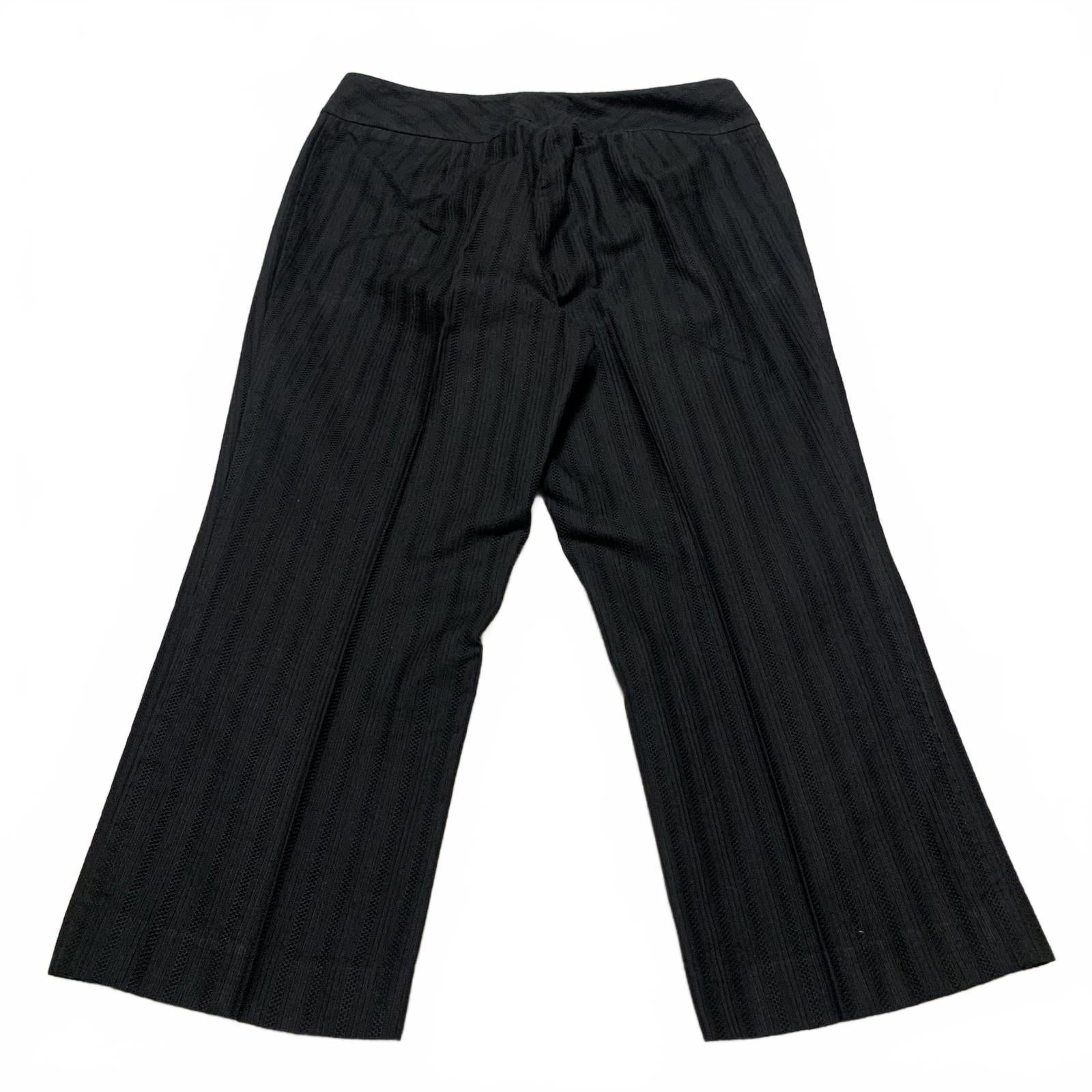 Pantalones cortos a rayas negros Ann Taylor para mujer, talla 10P o 12P, ancho 30 x 22