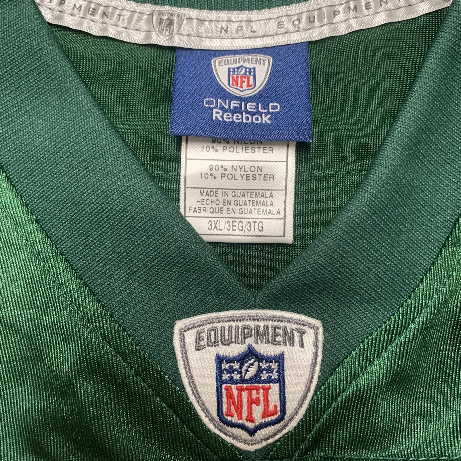 Camiseta de fútbol americano Reebok Esposito de los New York Jets, talla 39, verde, NFL, para uso en el campo, de VTG