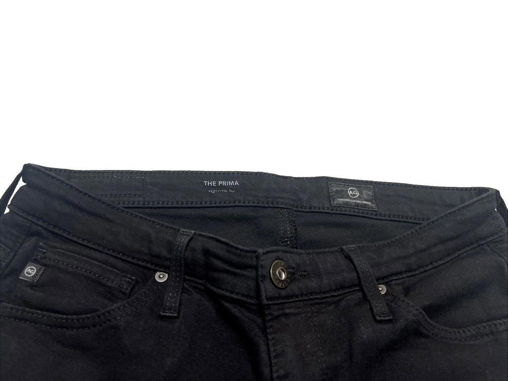 Vaqueros pitillo elásticos negros 25R The Prima Crop de Adriano Goldschmied para mujer