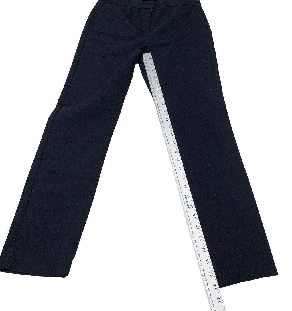 Pantalones de vestir Zara para mujer, talla 4, azul marino oscuro, pierna recta