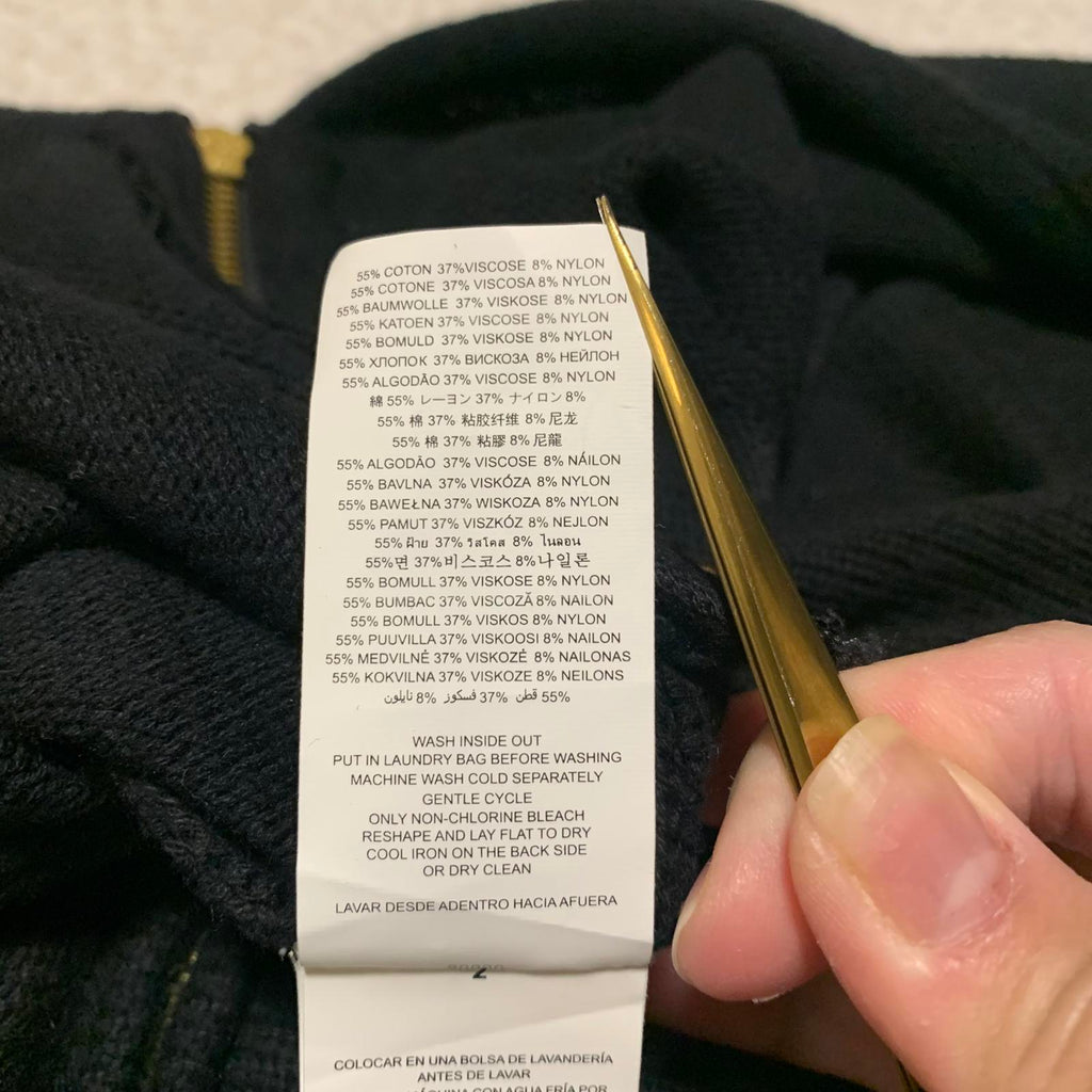 Suéter tipo túnica de punto Michael Kors para mujer, talla grande 1X, color negro, con dobladillo alto y bajo