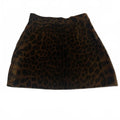 Minifalda de terciopelo con estampado de leopardo para mujer de Zara TRF, talla XS, marrón, negra, estilo retro Y2K