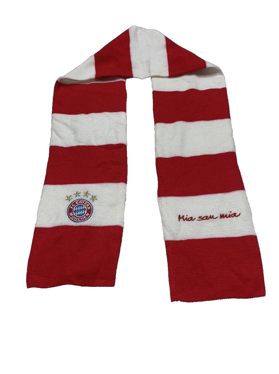 Bufanda del Manchester United, talla única, a rayas, roja y blanca, para fútbol.