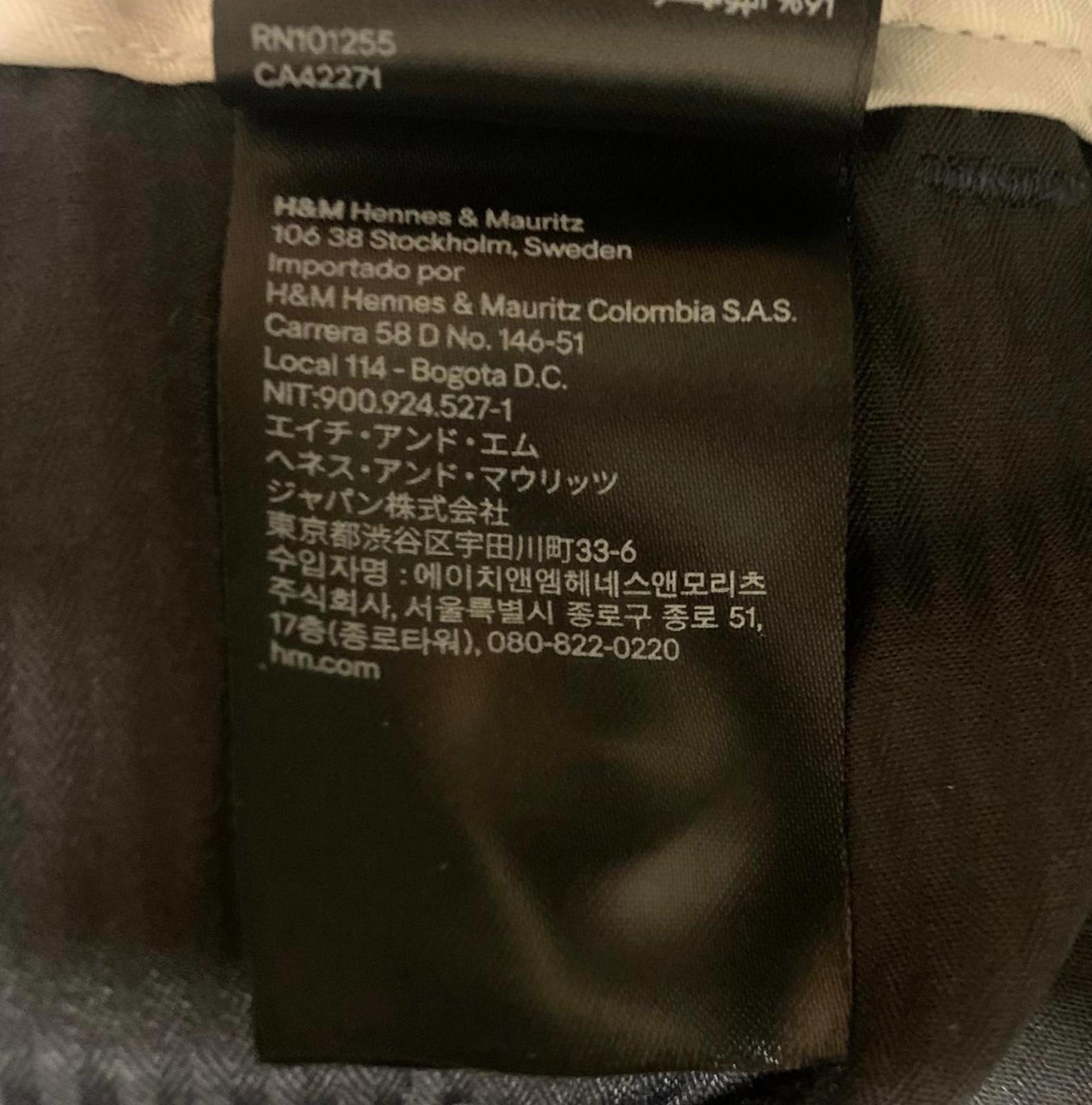 H&M Men's Blue Skinny Fit Pants Size 30 | Pre-Owned Navy Casual Trousers