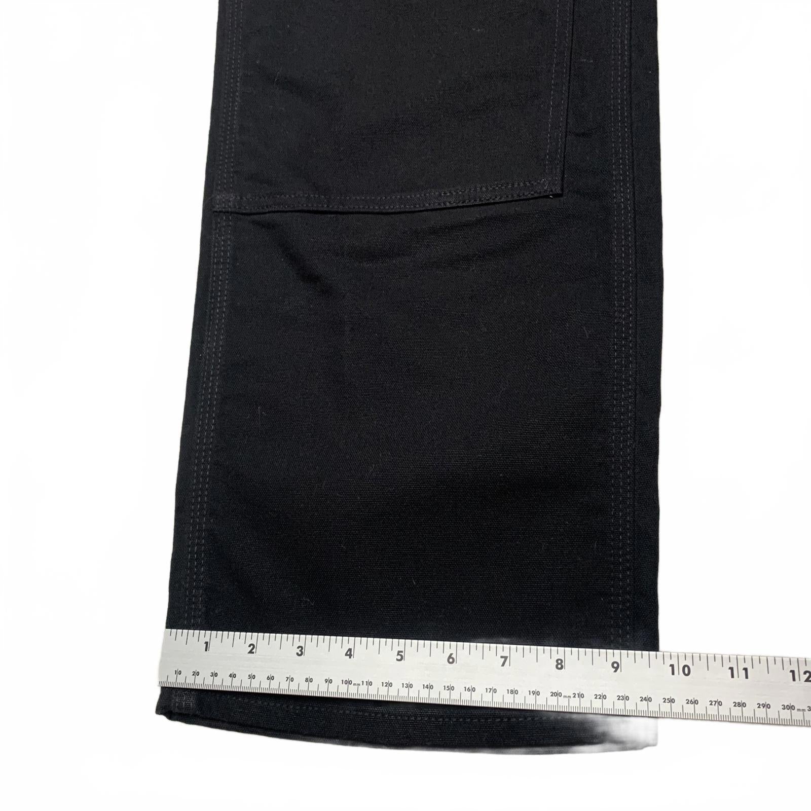 Pantalones Carhartt para hombre, talla 38x32, negros, holgados, con doble rodilla, para trabajo, EE. UU.