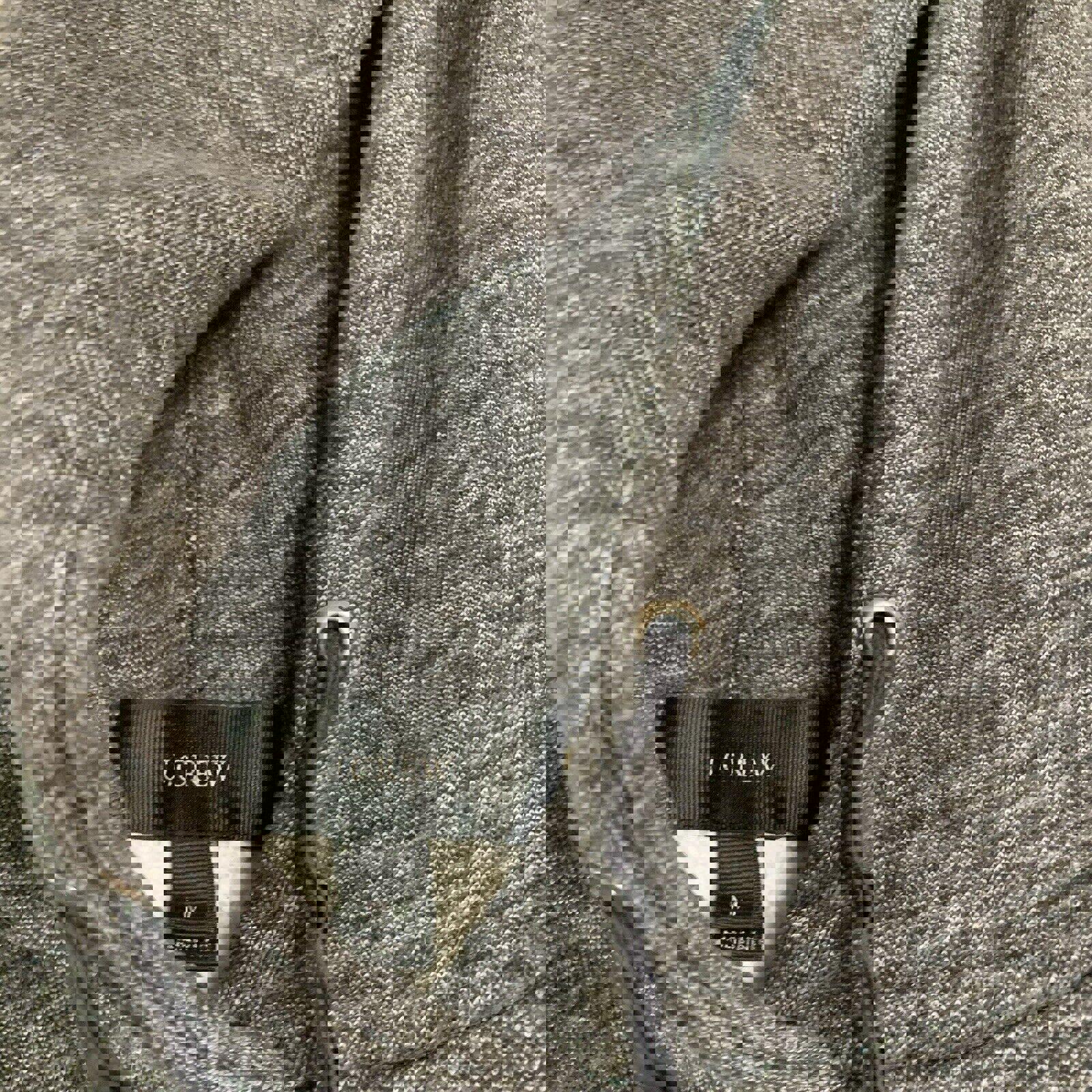 Sudadera con capucha J Crew para mujer, talla M, color negro y gris carbón.