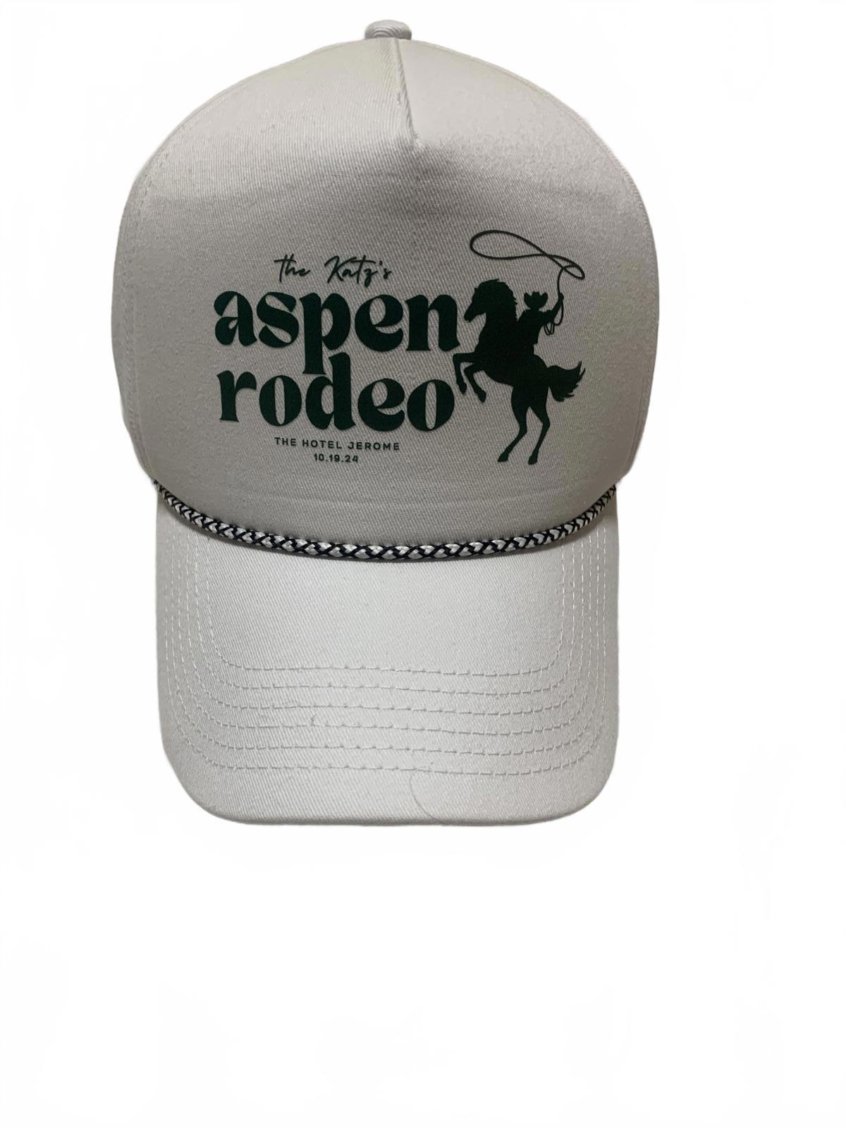 Gorra de camionero Sportsman White The Katz's Aspen Rodeo The Hotel Jerome