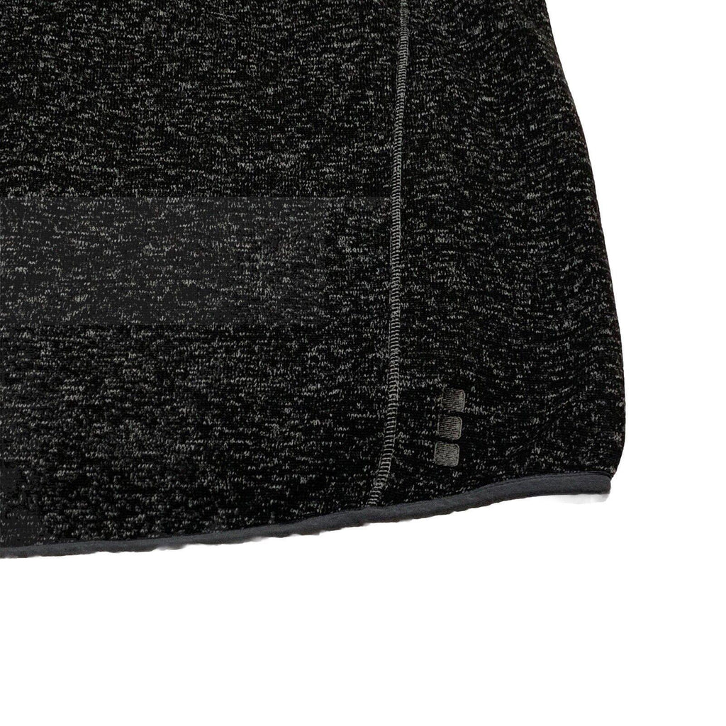 Chaqueta de forro polar Elevate de United Airlines, color negro carbón jaspeado, talla XL