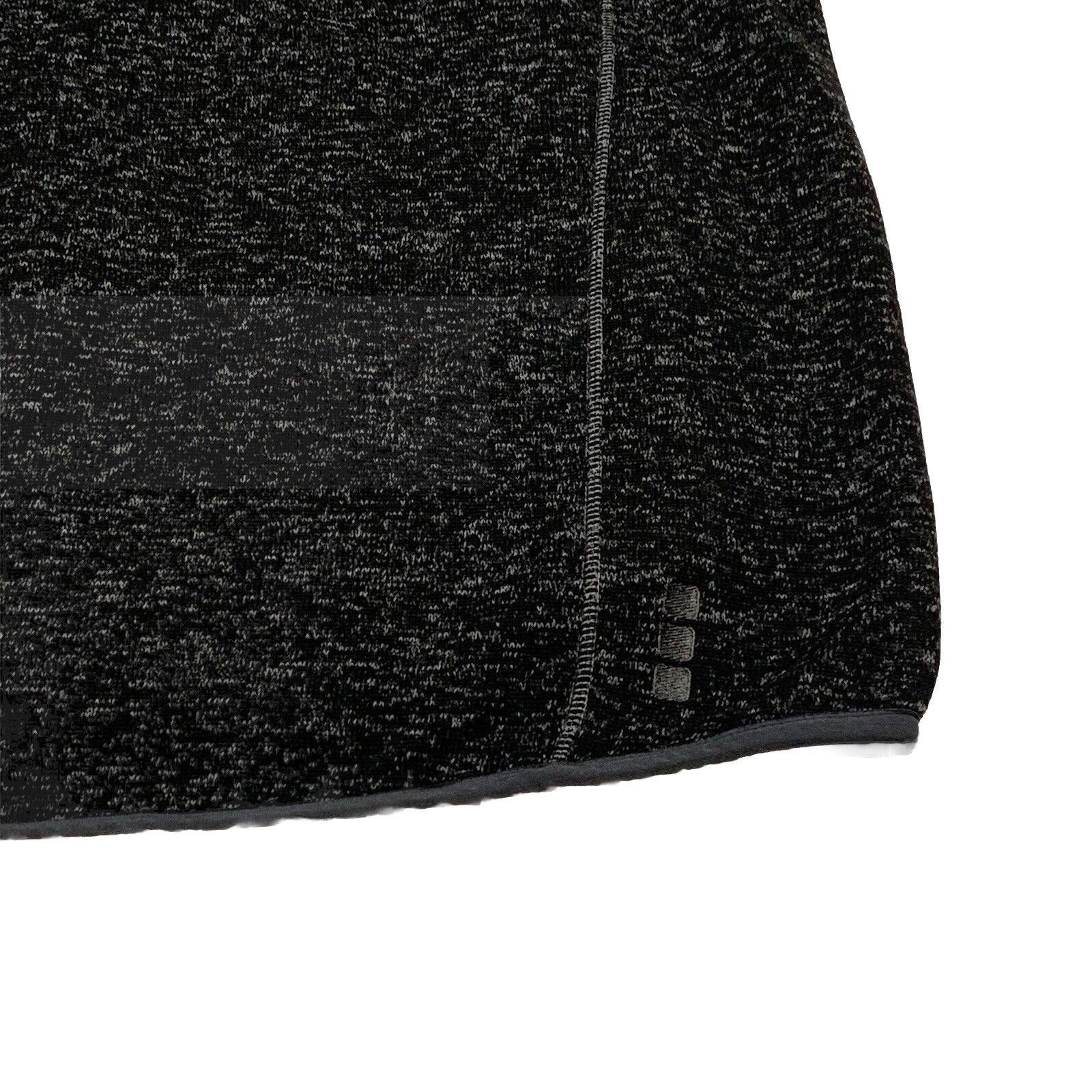 Chaqueta de forro polar Elevate de United Airlines, color negro carbón jaspeado, talla XL