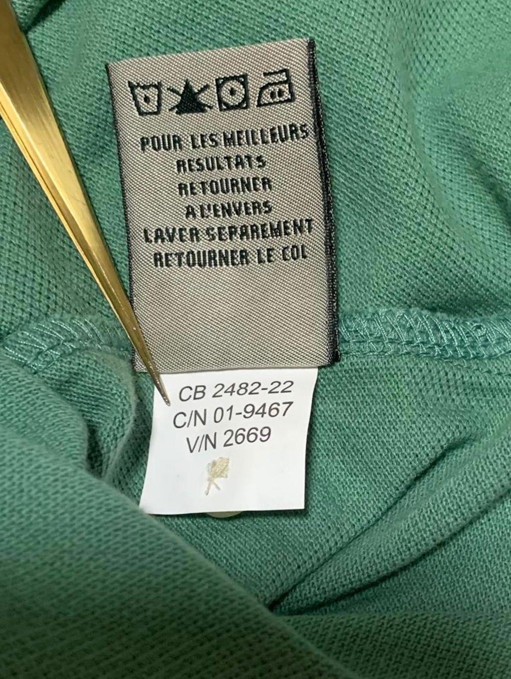 Cutter & Buck Neuberger Lehman Mens Size Large Green Polo Shirt