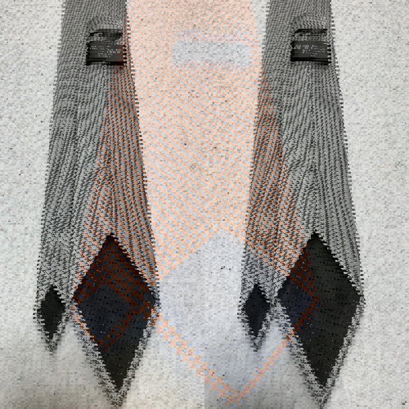 Laurant Bennet Milano Men's Tie Peach Blue Brown