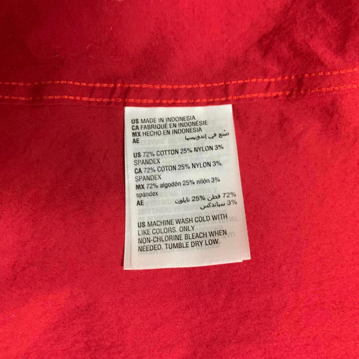 Alfani Men’s Size XLarge Red Slim Fit Button-up Dress Shirt