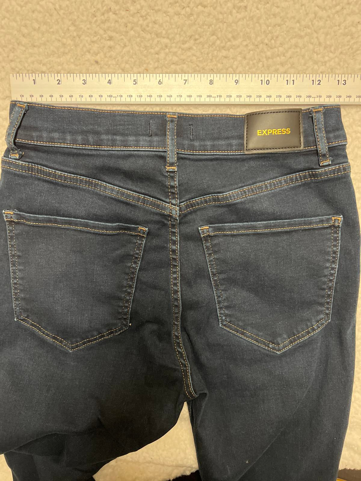 Vaqueros ajustados Express para mujer, tiro alto, 26 x 24,5 (talla real)