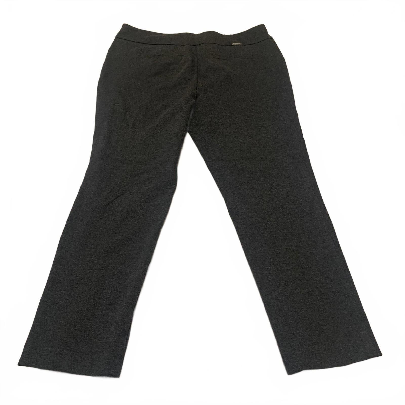 Pantalones casuales Rekucci para mujer, talla 18W, gris oscuro, ancho 40 x 29,5