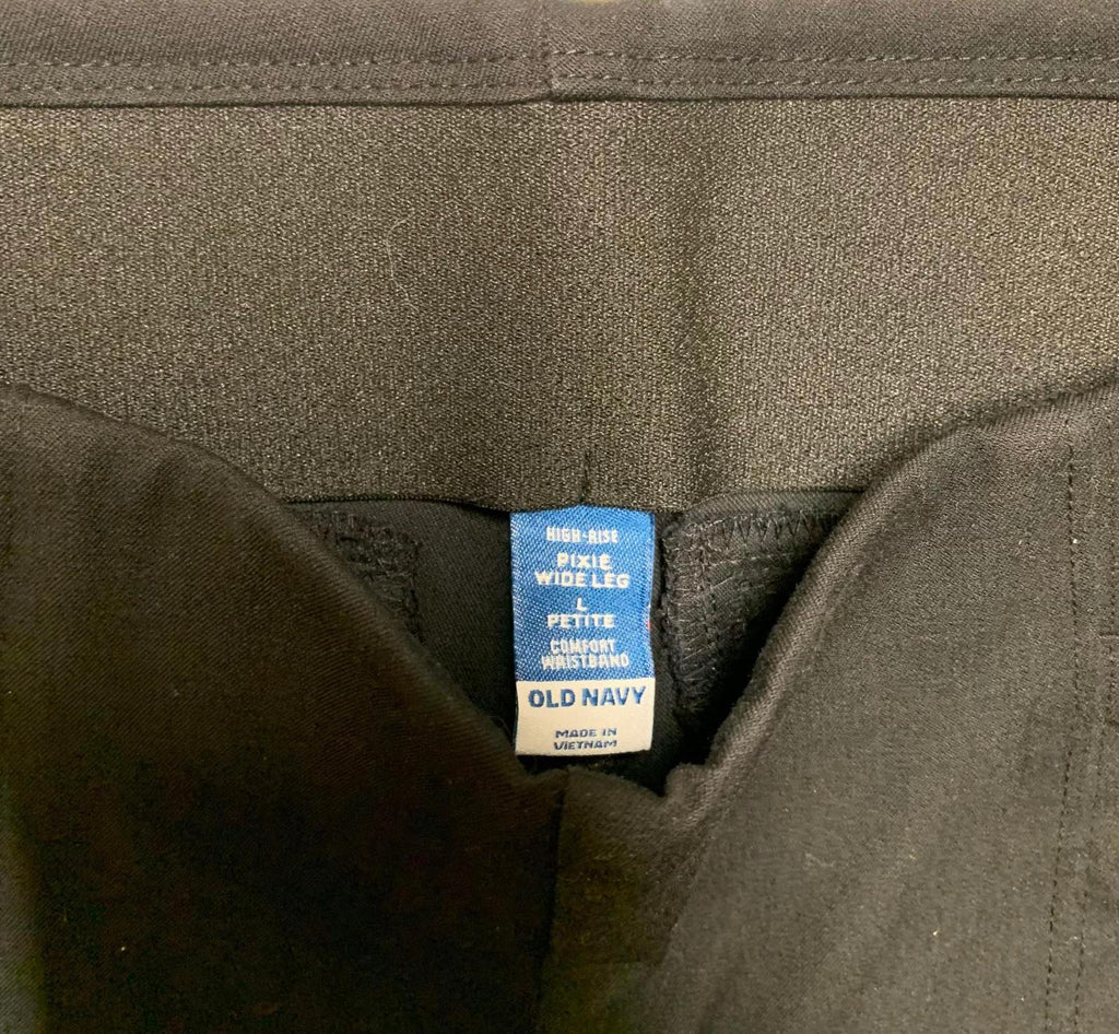 Pantalón Pixie negro de Old Navy para mujer, talla pequeña, cintura ancha y cómoda, 31,5 x 27,5