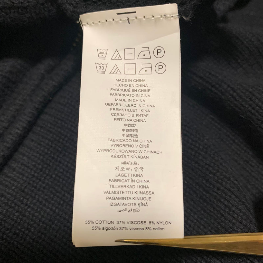 Suéter tipo túnica de punto Michael Kors para mujer, talla grande 1X, color negro, con dobladillo alto y bajo