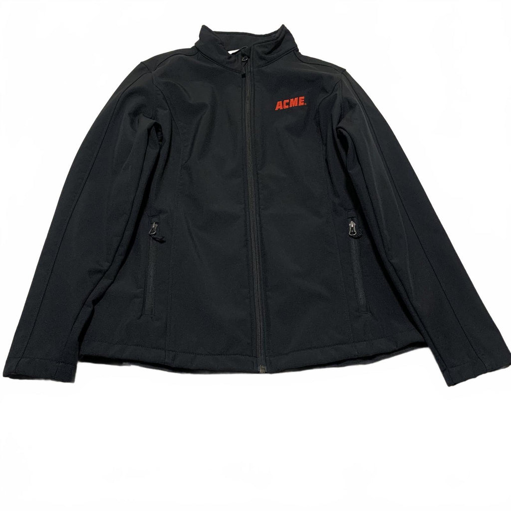 Chaqueta polar softshell negra para mujer Port Authority, talla L, con cremallera ACME