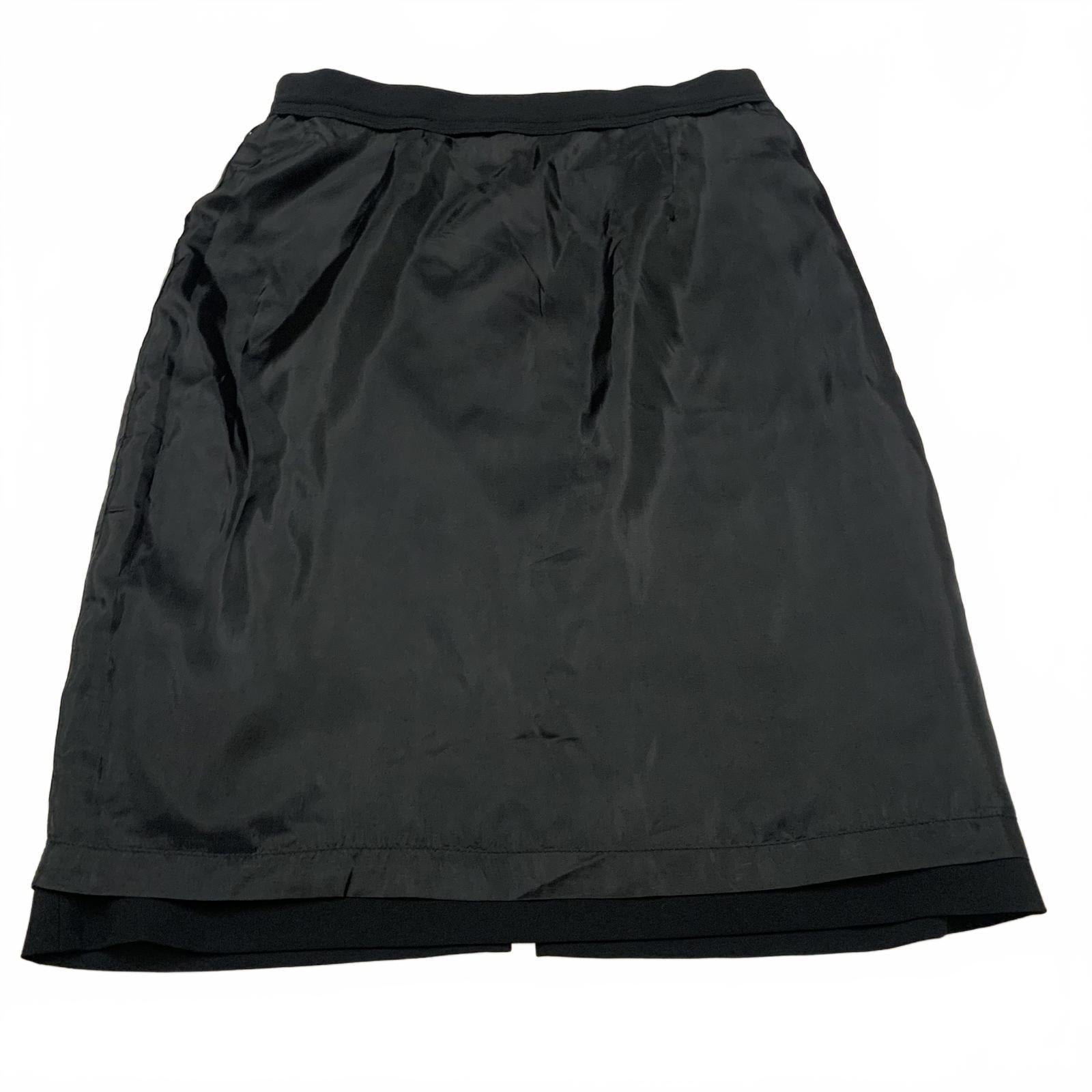 Falda tubo negra Vintage Jones New York Platinum para mujer, talla 12, W30