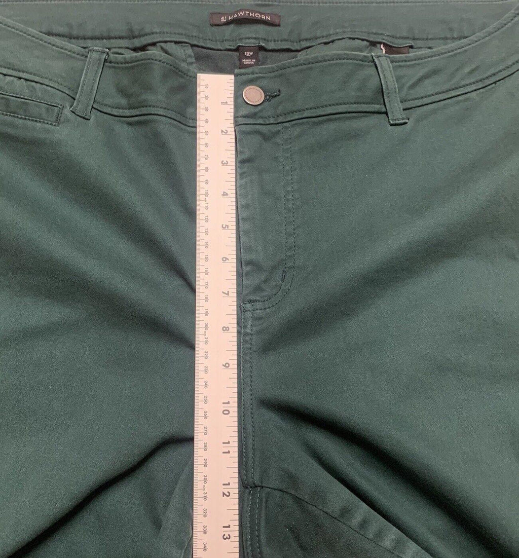 41 Jeans Hawthorn para mujer, talla 22W, verde, lado inclinado