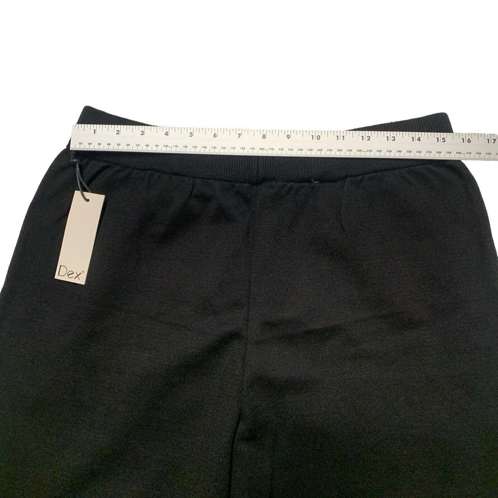 Pantalones cortos negros de pierna ancha estilo gaucho de Dex Clothing para mujer, talla extra grande