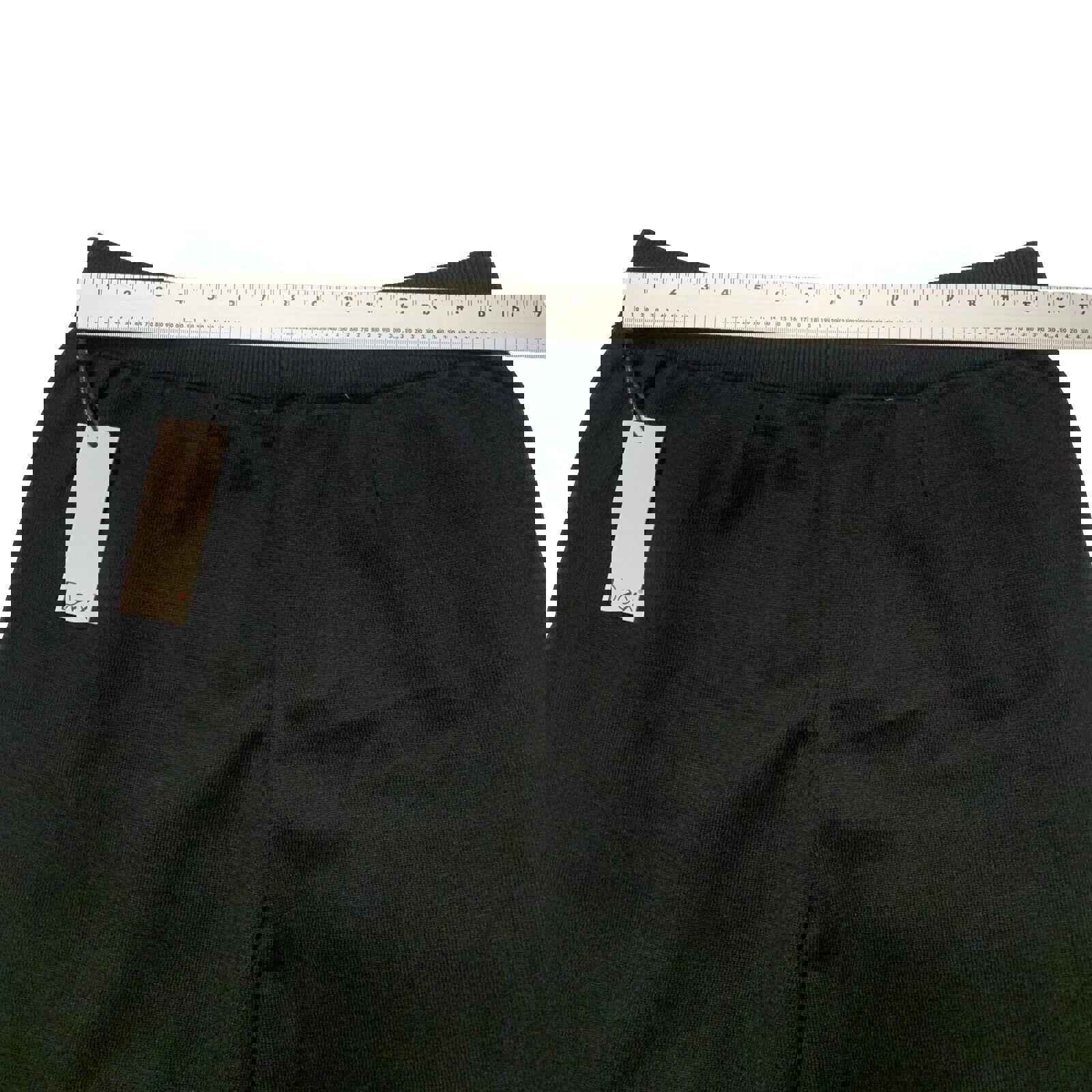 Pantalones cortos negros de pierna ancha estilo gaucho de Dex Clothing para mujer, talla extra grande