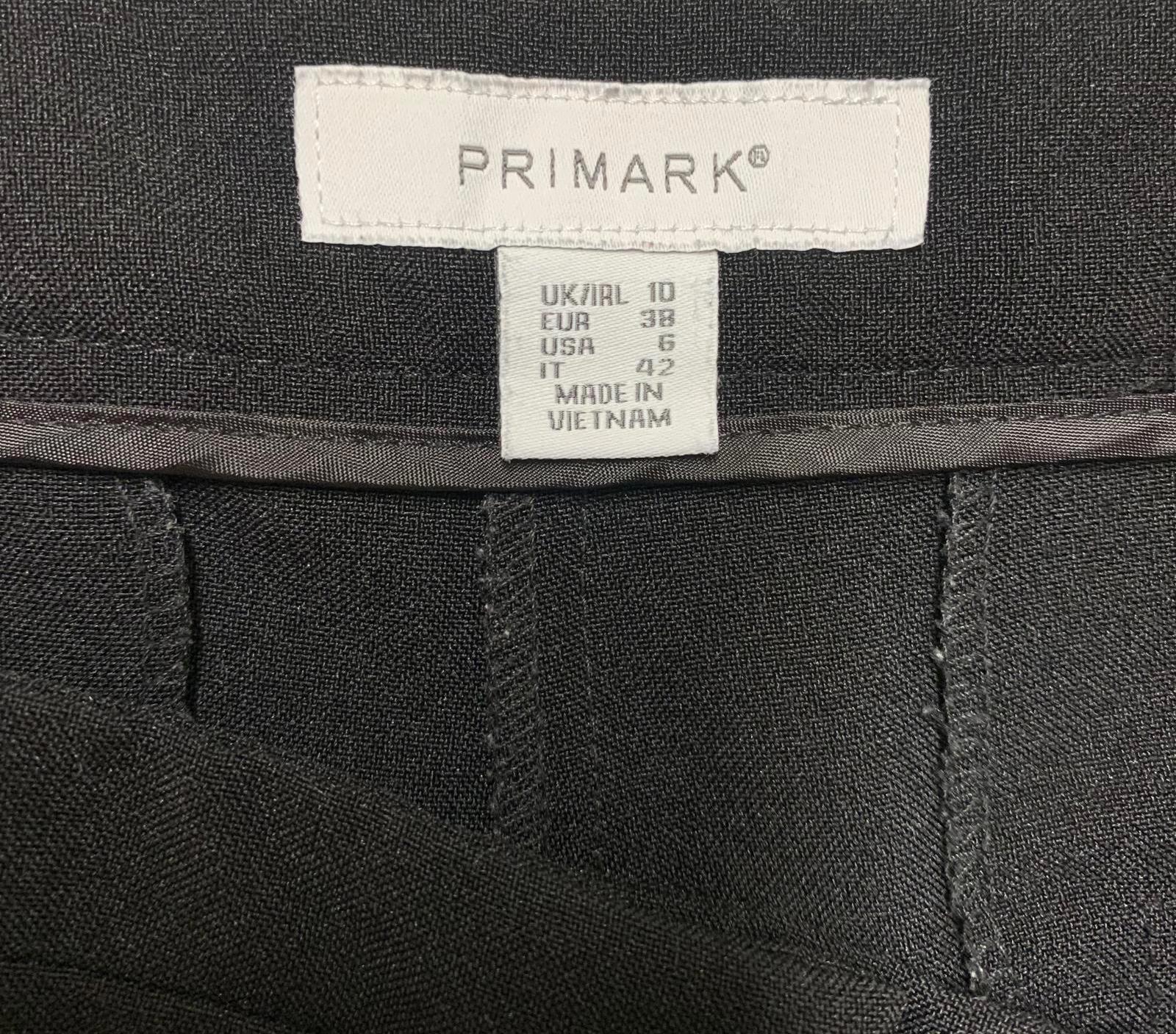 Pantalones negros Primark para mujer, talla 6, ancho 30 x largo 31,5