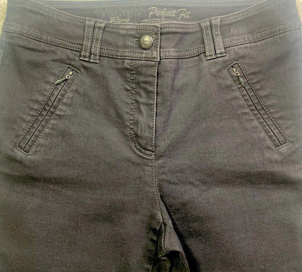 Gerry Weber Roxy Girl's Jeans Size US/C 8 Black Fit Skinny