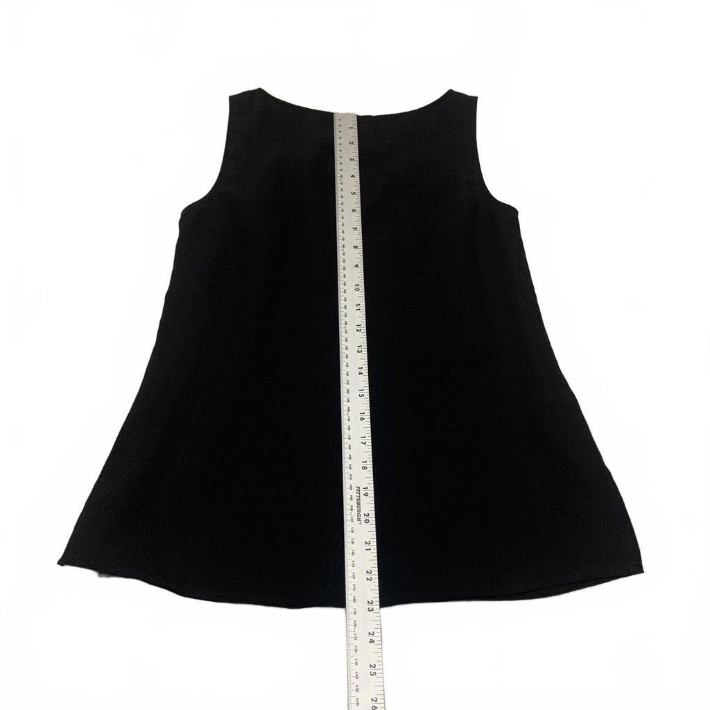 Blusa negra sin mangas Ann Taylor para mujer, talla extra pequeña