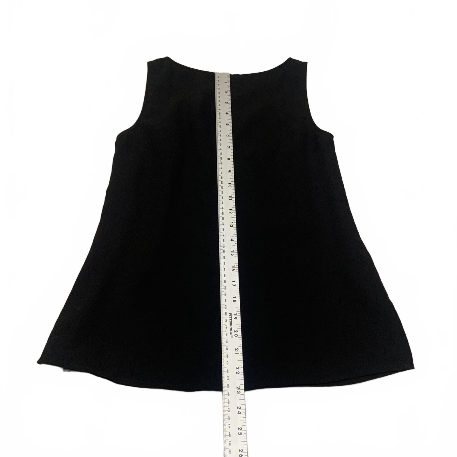 Blusa negra sin mangas Ann Taylor para mujer, talla extra pequeña