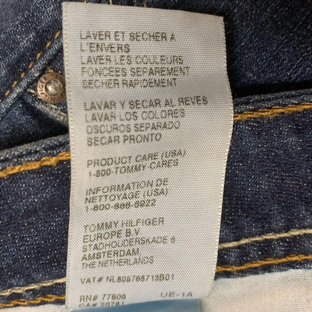 Tommy Hilfiger Jeans para mujer talla 20 azul Hope Slim Cropped