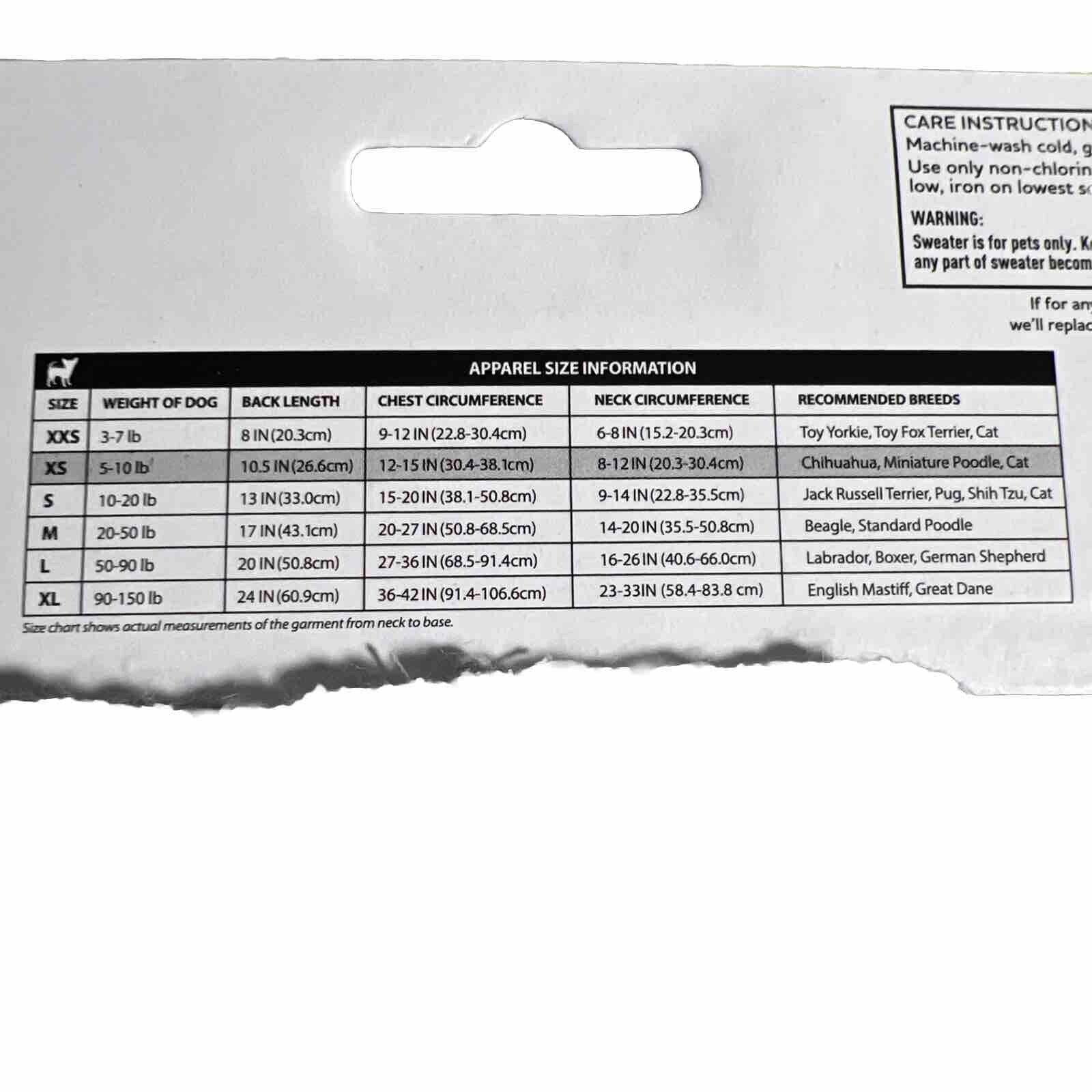 Suéter rojo para mascotas Vibrant Life, talla XS, ropa para perros, gatos y chihuahuas consentidos