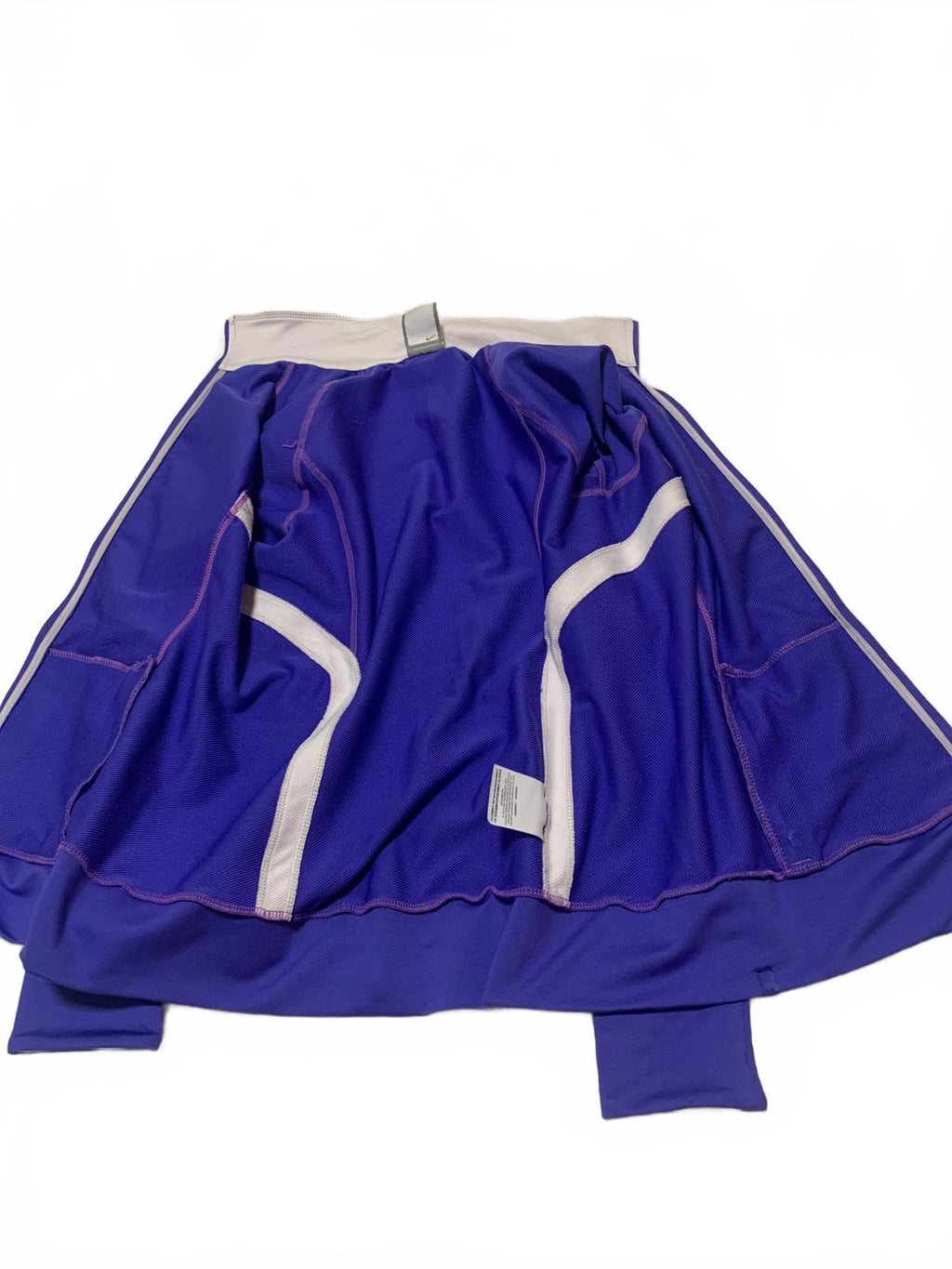 Chaqueta deportiva Nike con cremallera completa para mujer, color morado, talla pequeña