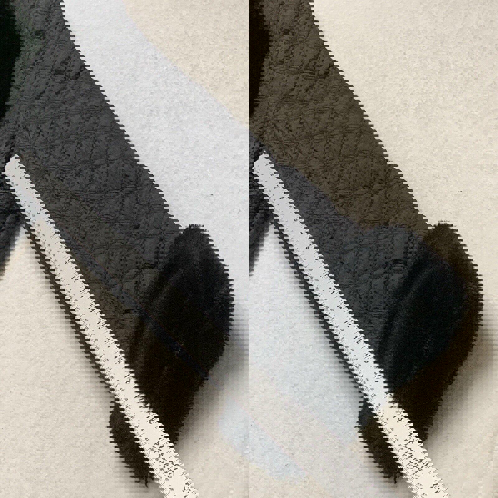 MARC New York Andrew Marc Abrigo acolchado de invierno negro de piel sintética XL para mujer