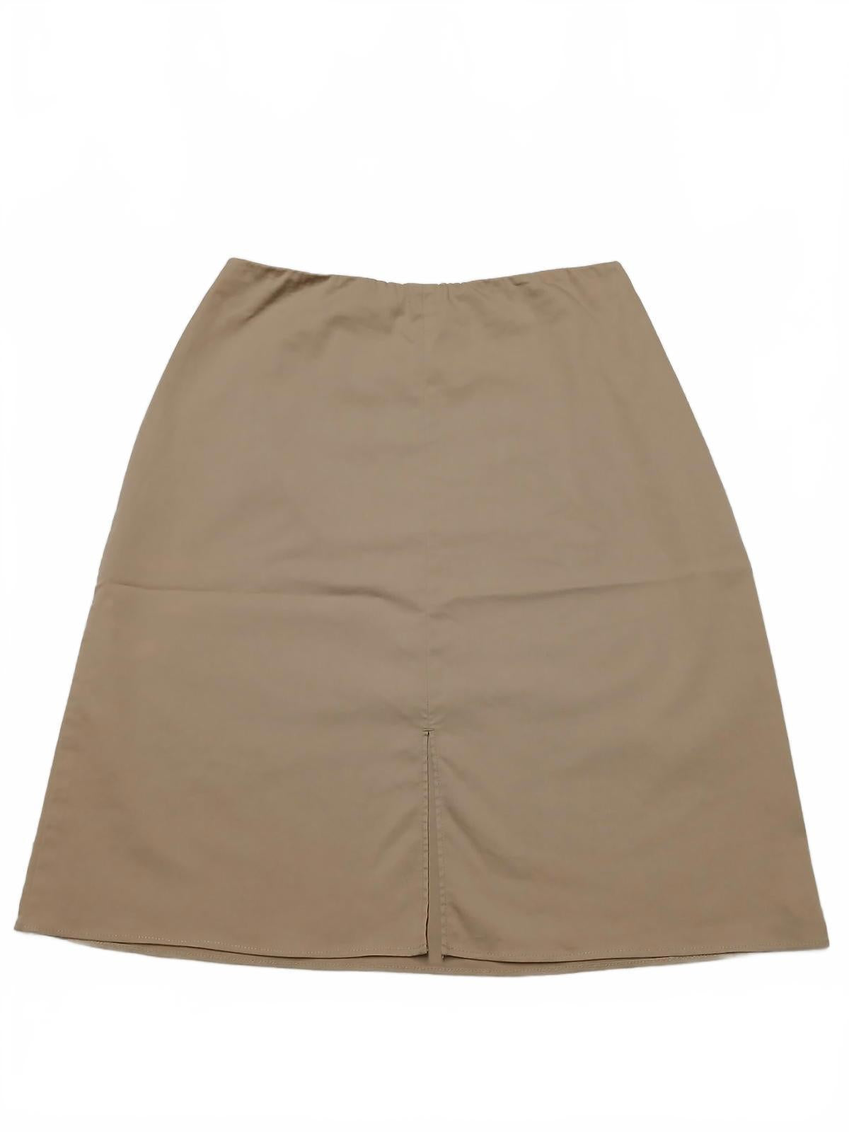 Minifalda elástica Banana Republic para mujer, talla 2, beige, ancho 28