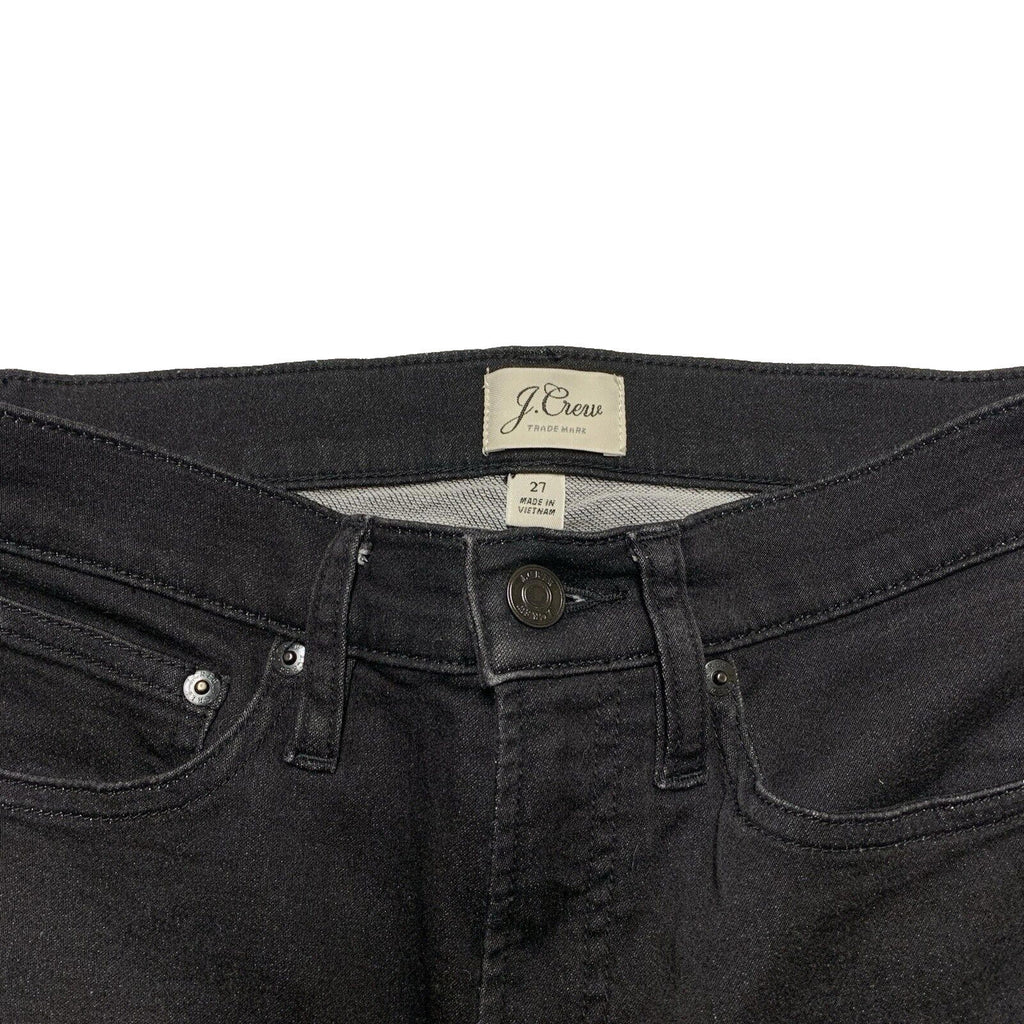 Vaqueros ajustados de tiro alto J.Crew para mujer, talla 27, negros, elásticos
