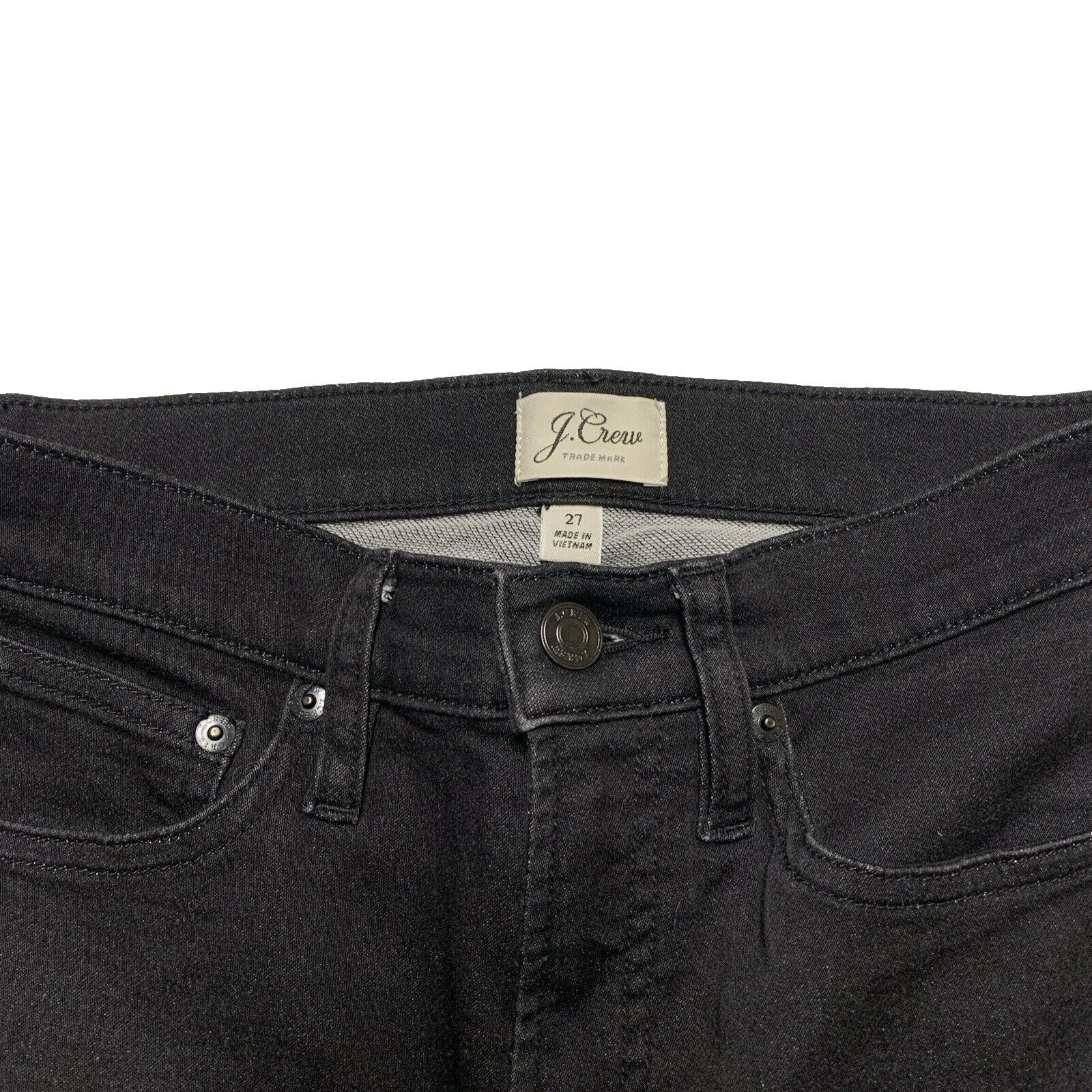 Vaqueros ajustados de tiro alto J.Crew para mujer, talla 27, negros, elásticos