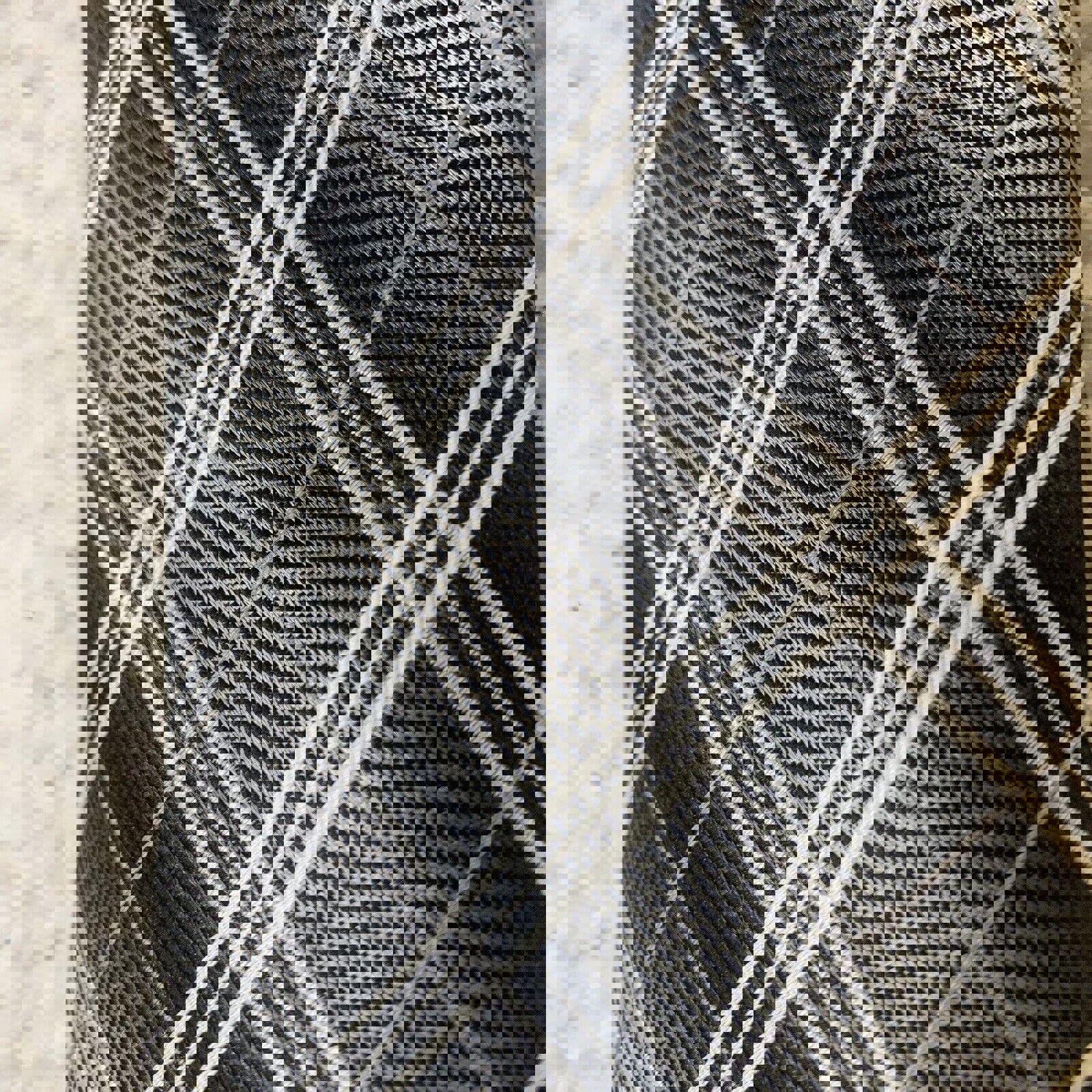 Corbata de hombre Valerio Garati, gris, negra, blanca, a cuadros, clásica