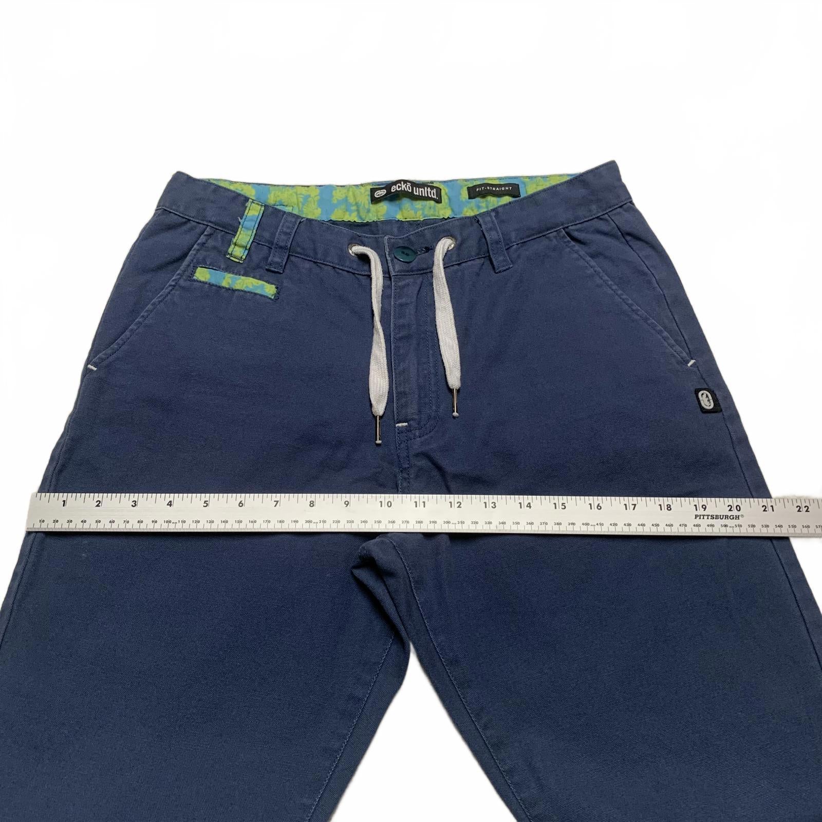 Pantalones casuales rectos Ecko Unltd. para hombre (ver medidas), color azul marino